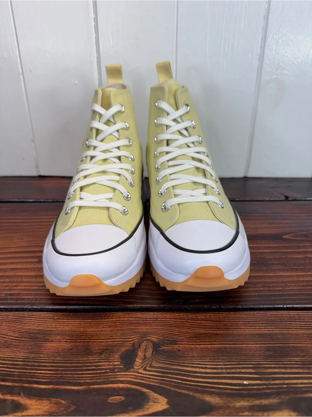 Converse Run Star Hike High Platform Lemon Drop Yellow Sneakers Women’s Size 9